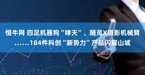 恒牛网 四足机器狗“哮天”、随灵X摄影机械臂……184件科创“新势力”产品闪耀山城